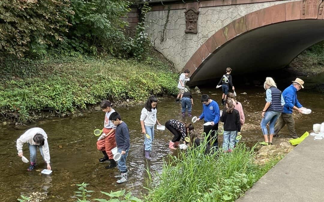 Unterricht mit nassen Füßen!